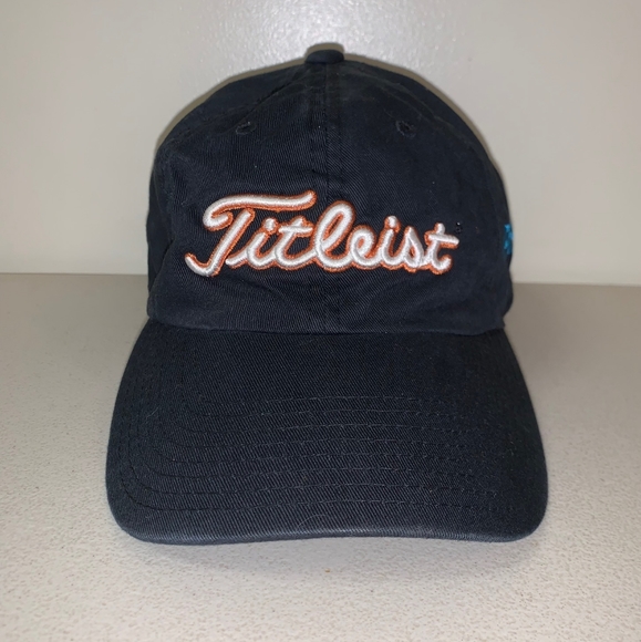 TITLEIST GOLF Adjustable Hat Cap Black - Picture 1 of 8